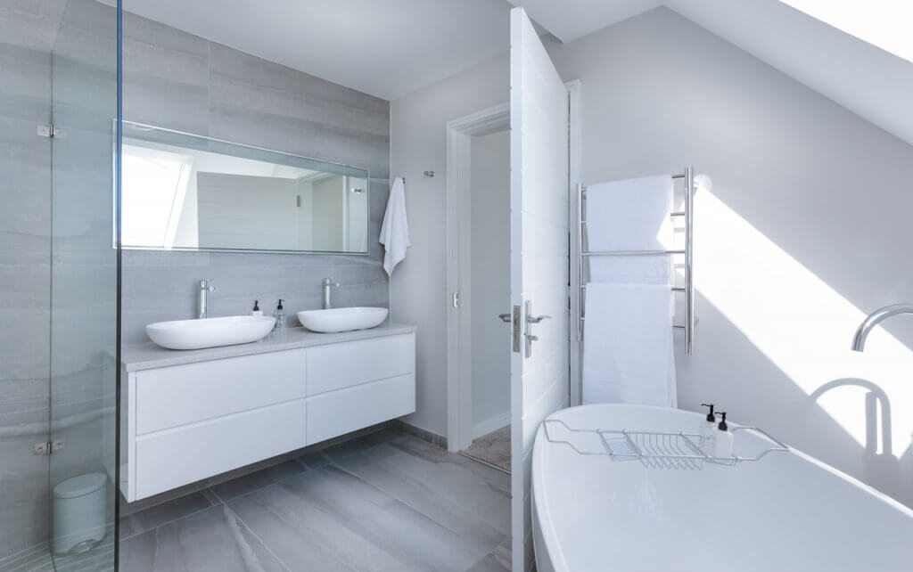Image of a modern luxury bathroom upgrade